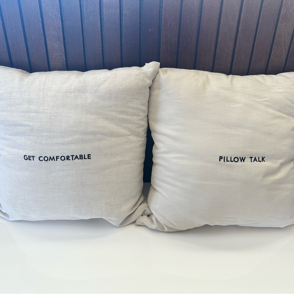 Kate Spade Linen Decorative Throw Pillows 18x18